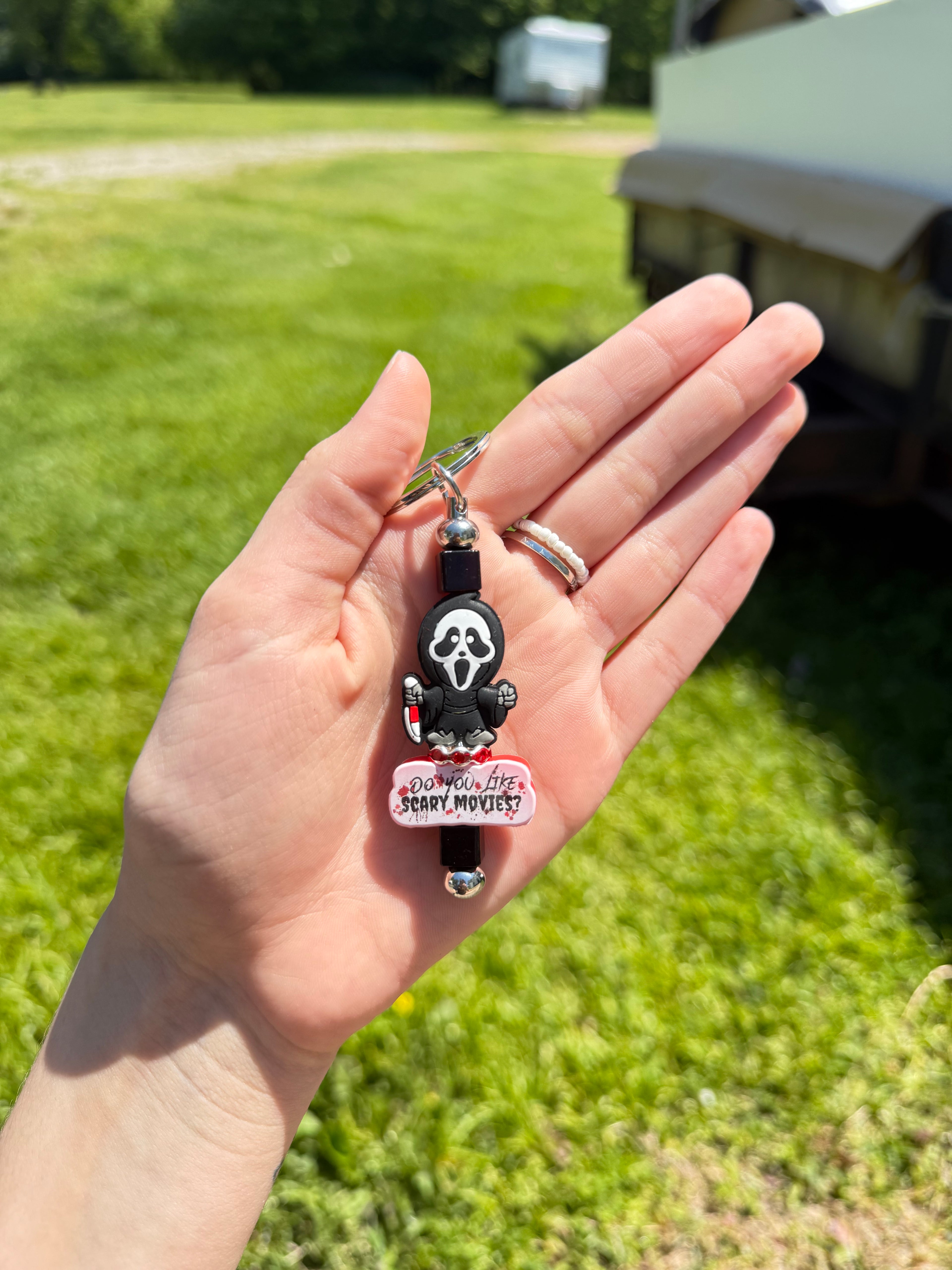 Beaded Bar keychain ONLY